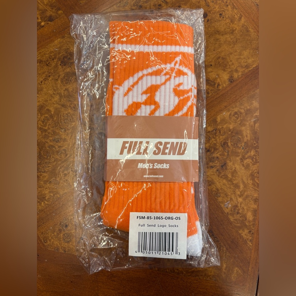 Full Send Orange Men's Socks
